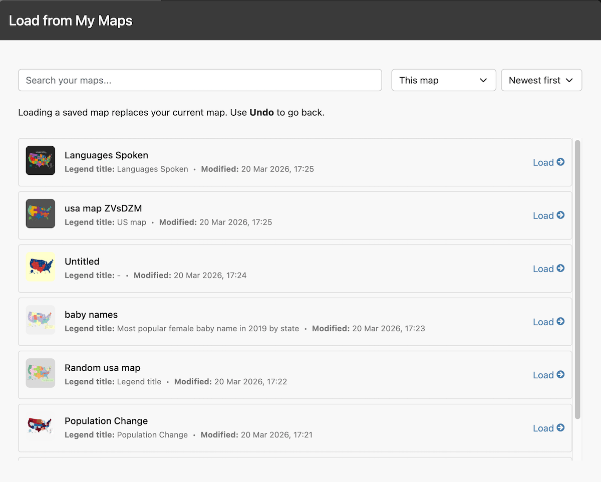 Thumbnail preview example